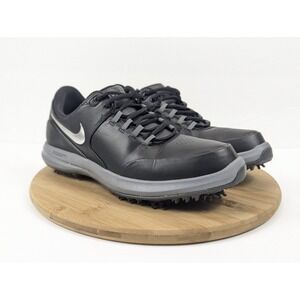 Nike Air Zoom Golf Shoes Mens 10.5 Black Gray Spike Fitsole Accurate Sneakers